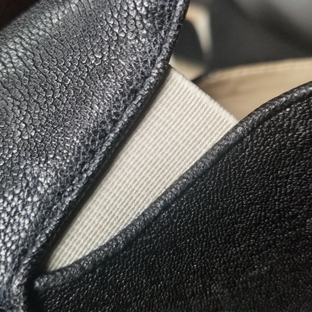 NINE WEST NWORANGES BLACK SLIP ON SHOES Sz 8 - Picture 7 of 10